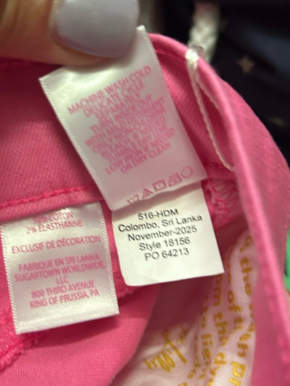 NWT LILLY PULITZER hot pink denim jeans. - Picture 15 of 16